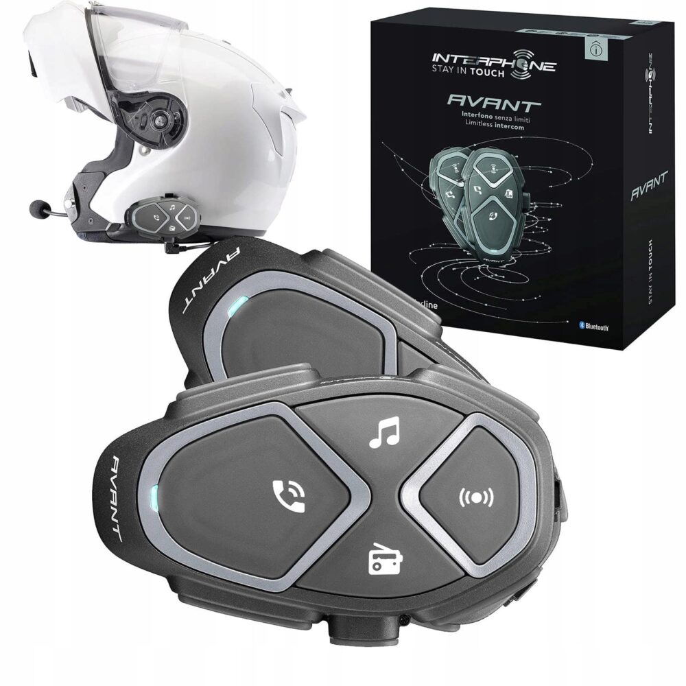 Interphone Avant Twin - Intercomunicador Bluetooth